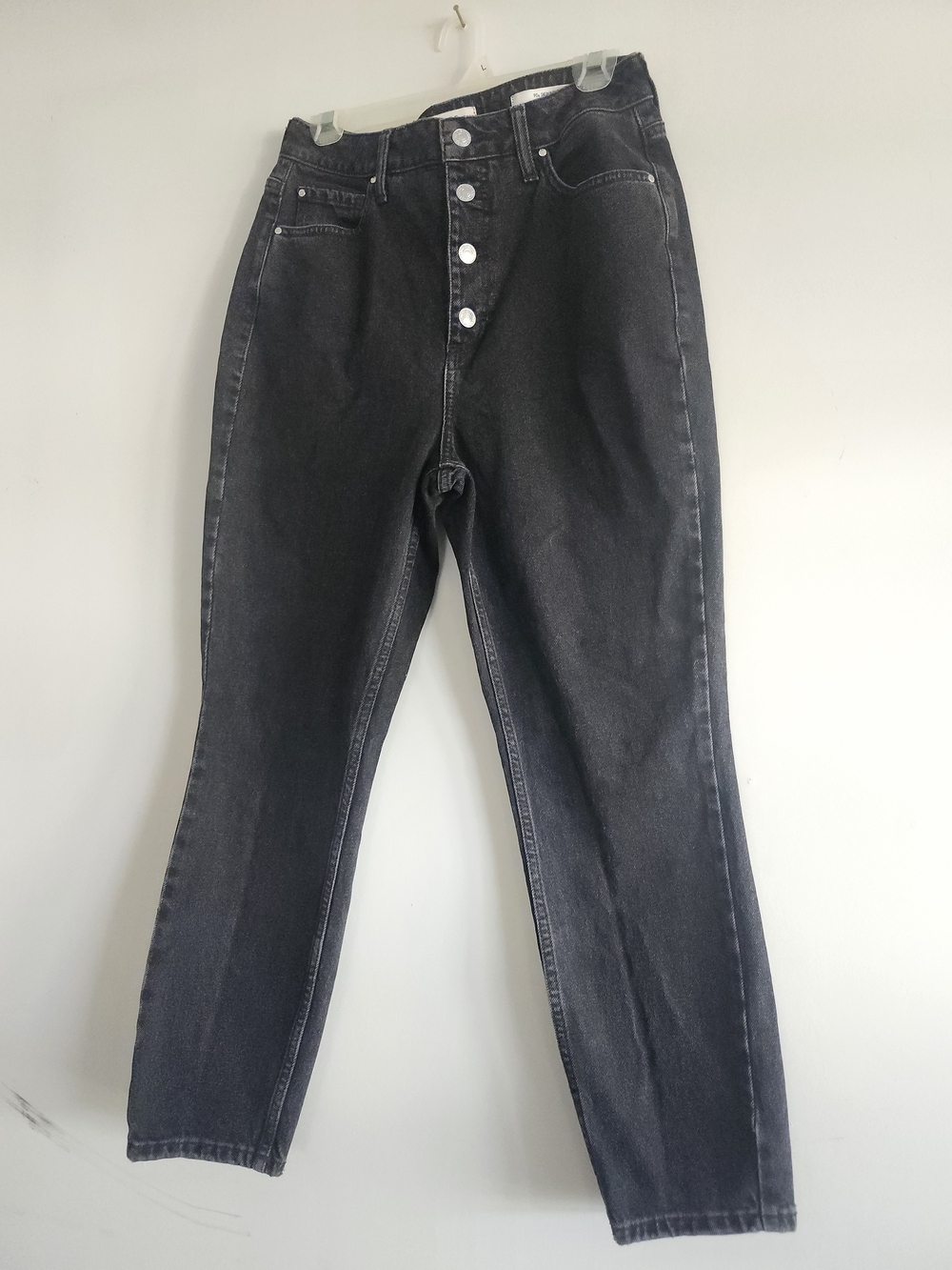 GUESS Women’s Size 30 High-Rise Black 90s Skinny Button-Fly Jeans
